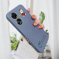 เคสโทรศัพท์สำหรับ OPPO A78 4G ลายการ์ตูนอนิเมะอุลตราแมนเคสโทรศัพท์ดีไซน์ด้านข้างลายขอบสี่เหลี่ยมปลอกซิลิโคนของเหลวเคสกล้องคลุมทั้งหมด