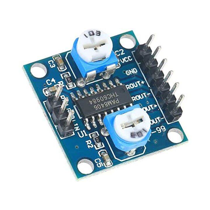 DC 5V PAM8406 Digital Amplifier Board With Volume Potentiometer 5W+5W