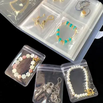 Transparent Jewelry Storage Book Organizer Display Jewelry Earring Holder  Bag