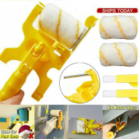 Clean-Cut Paint Edger Roller Brush Painting Tools Roller Paint Brush Clean-Cut Paint Edger Wall Painting Roller Brush Set