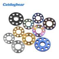 ☂✠❇ Catdogbear M6 M8 M10 Ti 9 Porous Nine Holes Washers Titanium Drilled Spacer Gaskets for Motorcycle Part Accessory