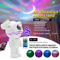 ใหม่อัพเกรด Galaxy Night Light นักบินอวกาศ Starry Nebula Moon เพดาน Sky Projector Light พร้อมจับเวลาและลำโพงบลูทูธระยะไกล