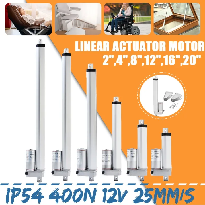 IP54 400N 25mm/s Motor DC12V Telescopic Rod Linear Reciprocating Motor