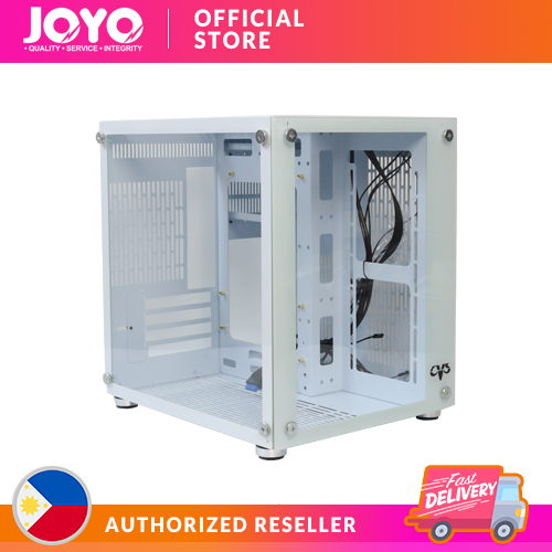CVS KRONOS GAMING PC CASE W/ TEMPERED GLASS FRONT+SIDE/USB3/ WHITE (M