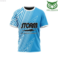 NEW (สต็อกเพียงพอ) STORM 2023 JAGG Bowling T SHIRT 3D Shirtคุณภาพสูง size:S-5XL