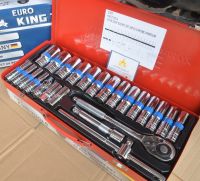 EURO KING TOOLS 24 ชิ้น  1/2"แท้100% รุ่น ลูกบล็อกยาว 6 เหลี่ยม