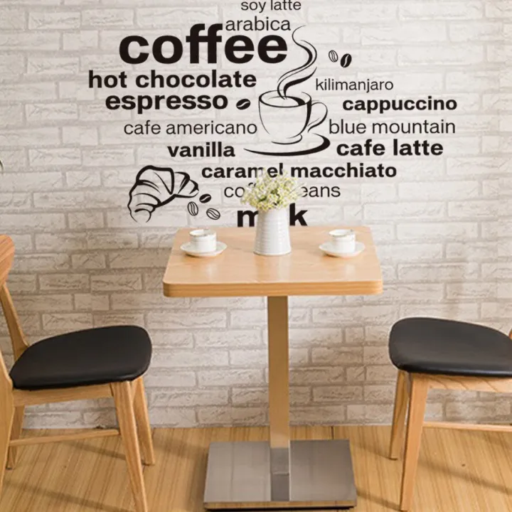 Diy Wall Sticker Large Wall Decals Wall Stickers Wall Decals 60 Cmx 120Cm  Words - Café Coffee Shop Design Wall Decal Vinyl Removable For Livingroom  Office Home Mural Paper Diy Decals | Lazada Ph