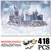 Mystical Magic Academy Wooden Puzzles Jigsaw Puzzles for Adults Cartoon Brain Teaser Puzzles Toys