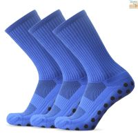 3 Pairs Anti Slip Soccer Socks Team Sports Outdoor Fitness Breathable Quick Dry Wear-resistant Athletic Anti-skid For Football Basketball Ho[1][New Arrival]