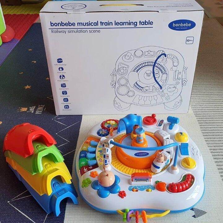 bonbebe-train-learning-table-โต๊ะกิจกรรมรถไฟ-ลิขสิทธิ์แท้-แบรนด์-bonbebe-ประเทศเกาหลี