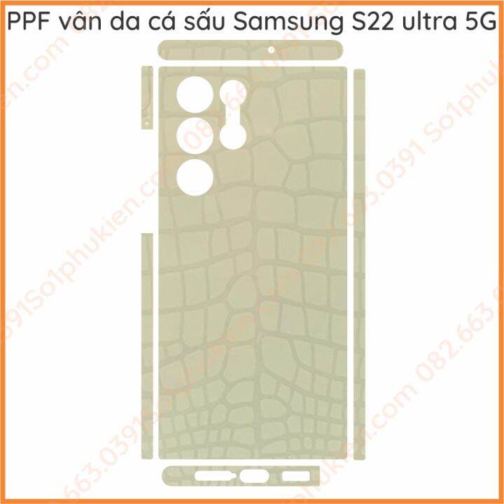 Dán mặt sau Galaxy S22 Ultra - PPF nhám mờ