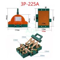 ▨ High quality 3P knife switch 225A two-phase knife switch high power 220V 380V double throw Disconnector