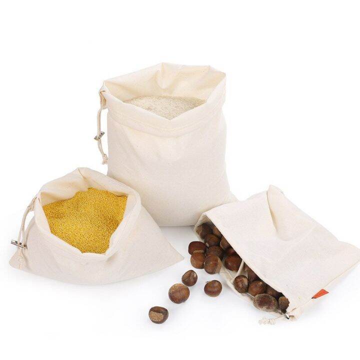 1pc-eco-friendly-cotton-drawstring-beam-mouth-flour-bag-rice-bread-supermarket-shopping-package