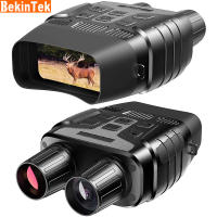 BekinTek Waterproof Night Vision Binoculars Telescope Goggles Digital IR Infrared Hunting Device with 300m Full Dark Observing Distance 4x Zoom Optics 2.31 Inches HD Screen 720P Video Recording Pictures Taken Support 32G TF Card for Wildlife Security Farm