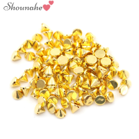 shounahe?Cheap? 100pcs 10MM STUD round SPIKE rivet CRAFT Bag หนัง DIY CRAFT Accessories