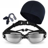 Anti-Fog Swim Goggles Set UV Protection Coated Lens No Leaking Swimming Glasses Adjustable Swim Eyewear for Men Women Youth Kids Goggles