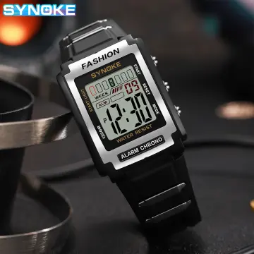 Top Brand OTS Cool Black Mens Fashion Large Face LED Digital Swimming –  cheap-watches