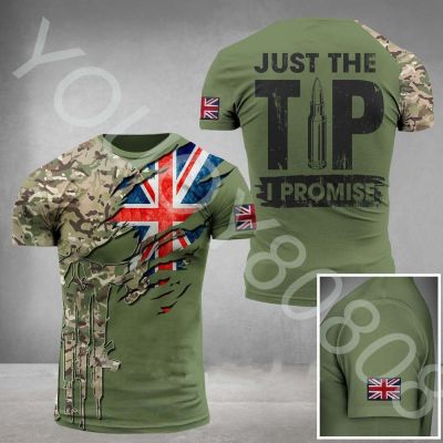 Summer New British Army Camouflage T-shirt High Quality Special Forces 3D Printing Mens Crew Neck Short Sleeve T-shirt