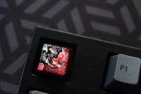 (พร้อมส่งในไทยชิ้นสุดท้าย) Artisan keycap BLACK PINK CARP FISH งาน Handmade งานฝีมือ สวยงาม พร้อมส่งในไทยครับ