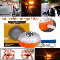 【CW】 Car Emergency V16 Rechargeable Flashlight Magnetic Induction Strobe Road Accident Lamp Traffic