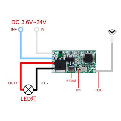 【YF】✐✆✲  Upgraded Version 433Mhz 1CH Relay Receiver Module Controller