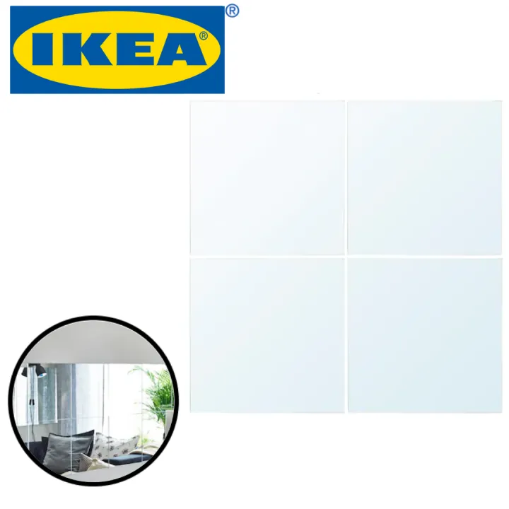 Glass Mirror Wall Sticker, Square Mirror Wall Décor Ikea