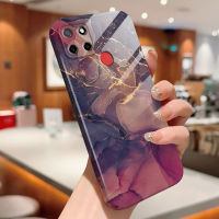 เคสใส่โทรศัพท์ Realme C25 C25S C33 C55 Realme Narzo 20 Narzo 30A All-Inclusive กรณีโทรศัพท์ฟิล์มออกแบบหินอ่อนสุดหรูเปลือกแข็งคลุมทั้งหมดกล้องเคสป้องกันทนแรงกระแทก