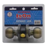 จัดส่งด่วน! ลูกบิดทั่วไป ISON 8013 AB หัวกลม สีทองเหลืองรมดำ ISON 8013 AB ANTIQUE BRASS ENTRANCE KNOB มืออาชีพเรื่องประตู ประตูราคาถูก พร้อมเก็บเงินปลายทาง