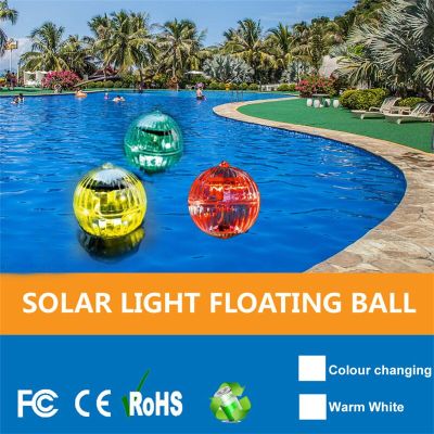 New Outdoor Floating Underwater Ball Lamp Solar Powered Color Changing Swimming Pool Party Night Light For Yard Pond Garden La Night Lights