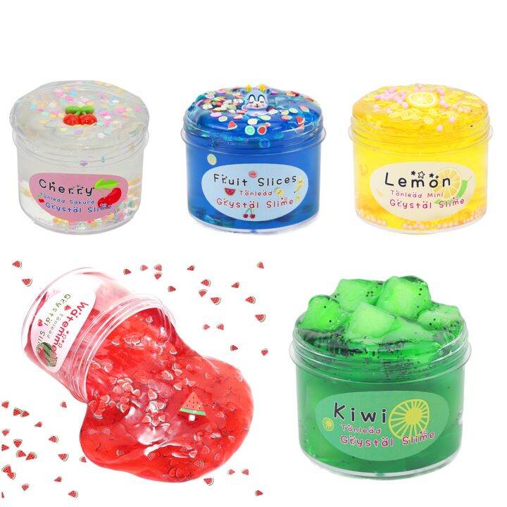 2022-70ml-soft-diy-slime-elastic-fruit-slime-toy-non-sticky-cloud-stress-relief-colour-clay-slime-decompression-squeeze-toys