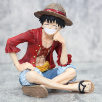 One Piece Luffy Action Figure Sitting and Smile Model Dolls Toys For Kids Home Decor Gifts Collections Ornament