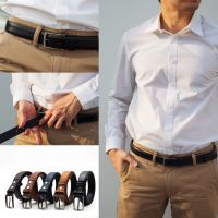 ?เข็มขัดหนังวัวเรียบ 1.1” เดินด้ายข้าง ริมบาง  Cow leather belt 1.1" เข็มขัดหนังแท้ เข็มขัดทำงาน เข็มขัดผู้ชาย by Cansooba