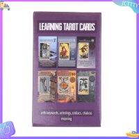 ? JCTTTY ? New Learning ไพ่ทาโรต์การ์ดเกมกระดานภาษาอังกฤษเล่นการ์ดด้วย PDF GUIDE