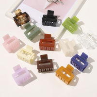 Women Fashion Acrylic Hair Claws Square Acrylic Hair Clamps Crab Geometric Multiple Colorful Hair Clips Accessories