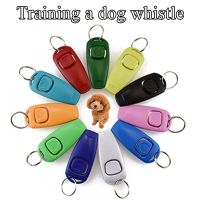 1PC Dog Training Whistle Clicker Answer Card Trainer Assistive Guide With Aid 2 In 1 Supplies