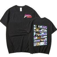 【Fashion】 ายฤดูร้อนการ์ตูนตลกเสื้อยืด Streetwear แฟชั่น Unisex Graphic Tees ชาย ญี่ปุ่นอะนิเมะผจญภัย Jojo Bizarre T เสื้อผู้ช แฟชั่นแขนสั้นผ้าฝ้าย