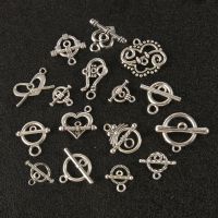 20Sets Stainless Steel Silver Color Fastener Bracelet Toggle Clasp Buckle Connector For Jewelry Making OT Clasps Diy Accessories