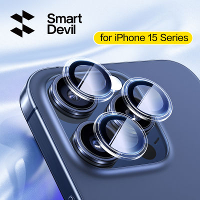 SmartDevil ฟิล์มเลนส์กระจกกันรอยอัจฉริยะ,ฟิล์มกันรอยสำหรับ iPhone 15 Pro iPhone 15 Plus iPhone 15 Plus iPhone 15 Lens เลนส์อัลลอยฟิล์มป้องกันแบบเต็มจอกล้องจอฟิล์ม