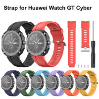 ใช้งานร่วมกับ Huawei Watch GT Cyber Strap,สายรัดข้อมือซิลิโคนทดแทนสำหรับ Huawei Watch Gt Cyber Smart Watch