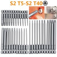 11/12Pcs Security Bit Set Tamper Proof ไขควงเจาะ Bit Screw Driver Bits Torx Flat Head 1/4 "Hex Driver Bits