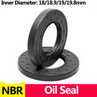 【2023】NBR Framework Oil Seal TC Nitrile Rubber Cover Double Lip with Spring for Bearing Shaft, ID*OD*THK 1818. 91919. 8mm