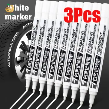Waterproof White Marker Pen Alcohol Paint On Tire Painting Graffiti Pens  Permanent Gel Pen for Fabric