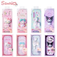 ❧♧ Sanrio Pencil Case Kawaii Hello Kitty Cinnamoroll Melody PU Large Capacity Pencils Bag Pouch Pen Case School Supplies Stationery