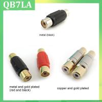 RCA Female to Female F/F Joiner Couplers AV Audio Video Adapter copper Cable Connector Jack Plug Gold Plated Speaker 3types QB7LA Shop