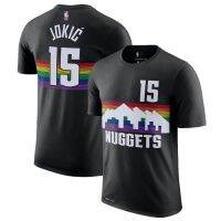 ต้นฉบับ ? Nuggets short-sleeved Nikola Jokic t-shirt Jamal Murray jersey basketball training suit appearance suit