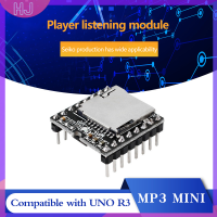 【HJ】 TF Card U Disk MINI MP3 dfplayer MODULE, บอร์ดเสียง, ถอดรหัส MP3, WAV, WMA