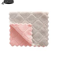 5Pcs Water Absorbent Washing Dish Cloth Towel Rag Home Clean Tablecloth