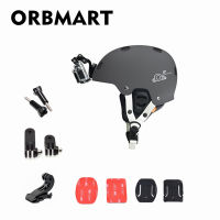 Orbmart Helmet Front Mount Kit with Adjustment Curved Adhesive cket J-Hook Buckle for Gopro Hero 4 3 Xiaomi Yi Sport Camera