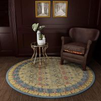 American Retro Round Carpets Home Bedroom Bedside Carpet Living Room Sofa Coffee Tables Rug Nordic Room Decoration Rugs Washable