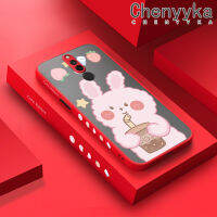 เคส Chenyyka สำหรับ Xiaomi Redmi 8 8A 8A Pro เคสลายการ์ตูนกระต่ายชานมใหม่เคสโทรศัพท์เนื้อแข็งกันกระแทกเคสซิลิโคนแบบนุ่มคลุมทั้งหมดเคสป้องกันเลนส์กล้อง